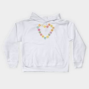 Love heart sweets Kids Hoodie